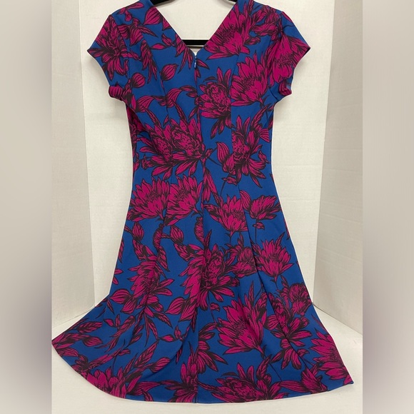Banana Republic floral printed zip dress size 2 - Picture 4 of 10